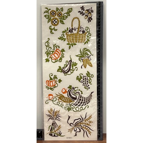 Handmade Stickers Autumn HARVEST Themed Craft CLT00108L05 EMBELLISHMENT - Picture 2 of 6
